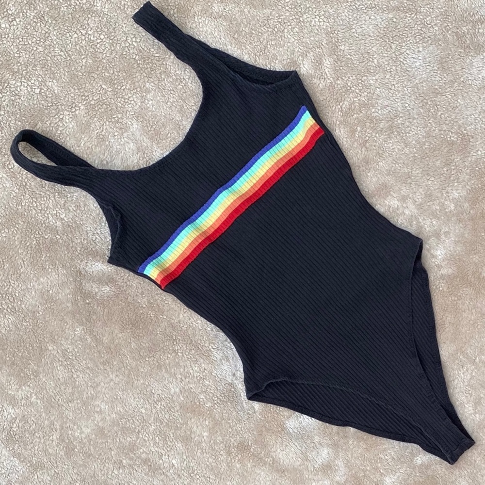 Rainbow body tank tee shirt